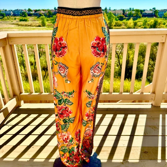 Jealous Tomato Floral Print Wide Leg Pants - Picture 3 of 17